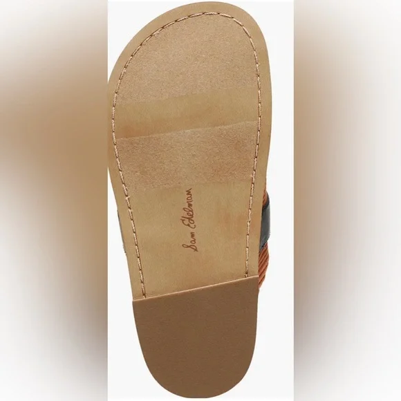 SAM EDELMAN KID’S JUNEY CLOG GIRLS SLIP-ON LOAFERS GOLD ACCENT BROWN COLOR 2 M - Picture 10 of 10